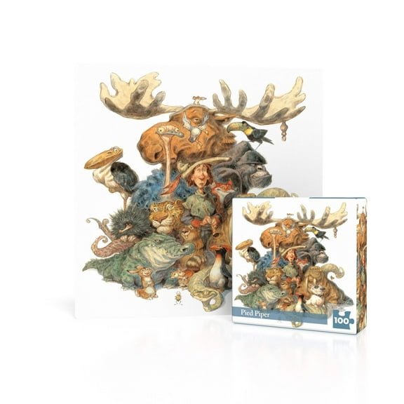New York Puzzle Company Pied Piper Mini 100 Piece Mini Puzzle