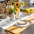 thumbnail image 4 of Black Grey Eucalyptus Leaves Round 13 Inch Placemats Set of 8, Spring Summer Botanical Floral HeatResistant Non Slip Place Mats for Dining Table, Wipeable Braided Kitchen Table Mats for Housewarming, 4 of 9