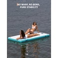 thumbnail image 2 of Inflatable Floating Dock, Non-Slip Water Floating Dock Swim Platform with Ladder, Multi-People Inflatable Floating Mat, Dock Platform for Lake/Boats/Island/Swimming Pool, 2 of 6
