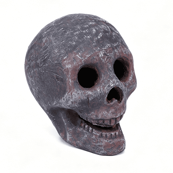 Btidfty Halloween Human Skull Fire Pit Realistic Shape & Fireproof Skulls Shaped Fire Stones Horrific Atmosphere & Versatile for Bonfire Campfire Fireplaces