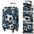 thumbnail image 5 of Blue Soccer Balls Pattern Luggage Cover Fashion Suitcase Cover Baggage Covers Fit 25-28 Inch Luggage (Go Travel), 5 of 5
