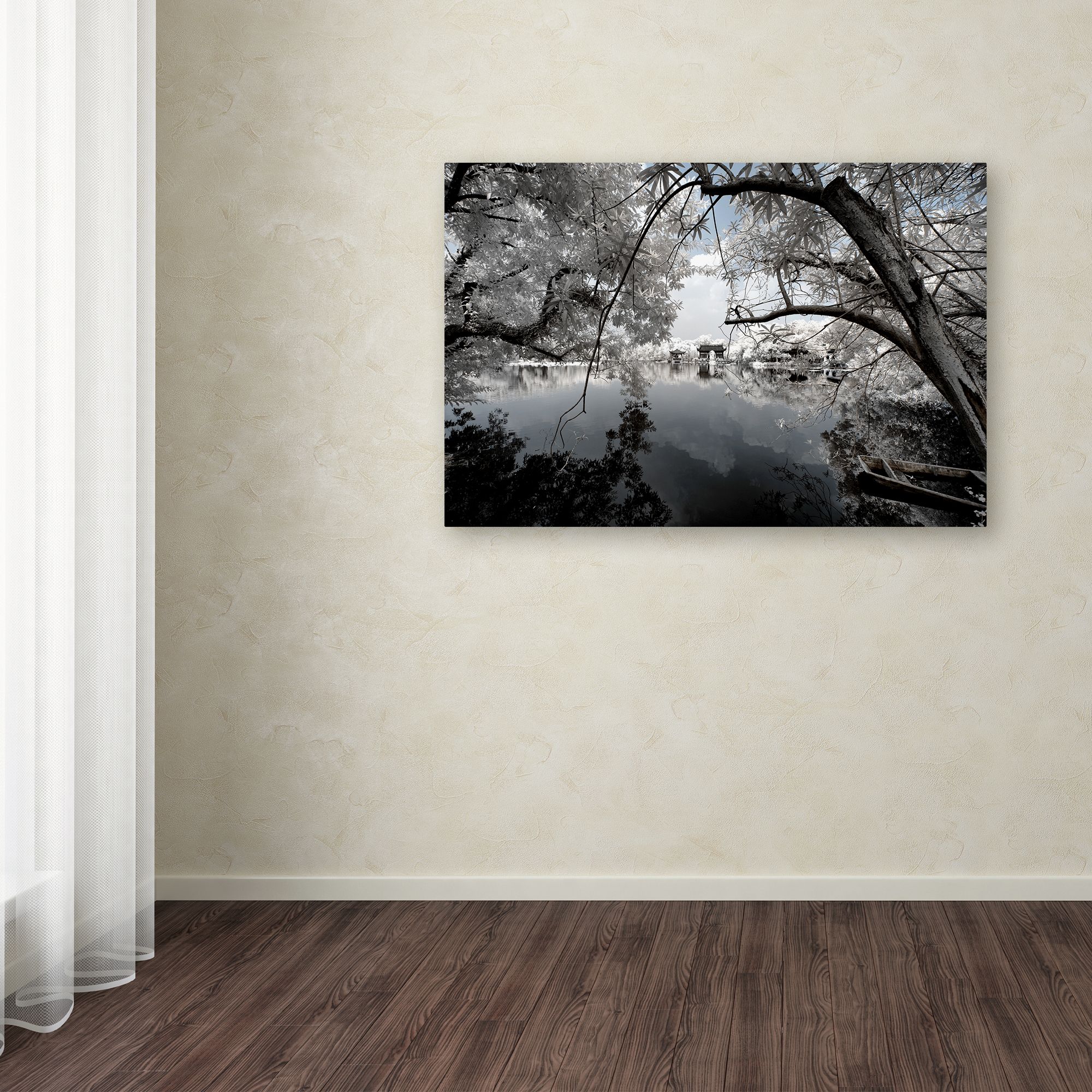 Trademark Fine Art "White Foliage" Canvas Art by Philippe Hugonnard