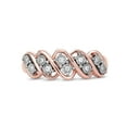 thumbnail image 3 of Imperial 10K Rose Gold 1/10Ct TDW Diamond S -Link Women's Wedding Anniversary Band, 3 of 5