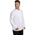 thumbnail image 2 of Soro Essentials- 44”-46” Poly and Cotton Blend Large Chef Coat Jacket with Long Sleeves and White Color- Permanent Press Twill Chef Jacket Cooking for Hotel Kitchen Restaurant Work Uniform, 2 of 5