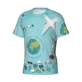 thumbnail image 3 of Rocae Travelling on Airplane for Men's Moisture-Wicking Crew Tee - T-Shirt for Sports, Outdoor Activities, and Casual WearSmall, 3 of 9