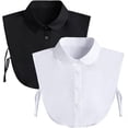thumbnail image 1 of Blouse Dickie Blanche Factice Détachable Col Factice pour Femmes Accessoire Élégant Pièce de Superposition, 1 of 17