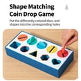 thumbnail image 5 of UUWEAR 1 Box Wooden Shape Sorting Box Montessori Educational for Color and Shape Recognition Puzzle Fine Motor Skills Development Safe Natural Material Early Learning Color Matching Game, 5 of 9