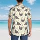 thumbnail image 4 of Fotbe Funny Chicken Camisa Hawaiana para Hombre Unisex – Camisa Casual de Verano con Botones de Manga Corta de Algodón y Lino,Medium, 4 of 7