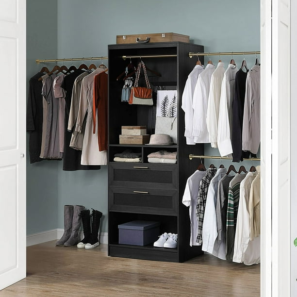 brother - closet Easy Track 6.5-ft to 9.5-ft W x 7-ft H White Solid Shelving