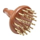 thumbnail image 5 of Cepillo Masajeador Portátil para Cuero Cabelludo Cepillo de Latón y Madera Manual con 29 Dientes Herramienta de Masaje Corporal y Peine de Puntos de, 5 of 9