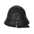 thumbnail image 2 of Women Real Leather Cap Hat Girl Sun Caps Bucket Hats, 2 of 2