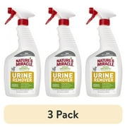 (3 pack) Nature’s Miracle Dog Urine Remover Enzymatic Formula, for Carpet, Hard Floors, Fabric and Furniture, 24 oz.