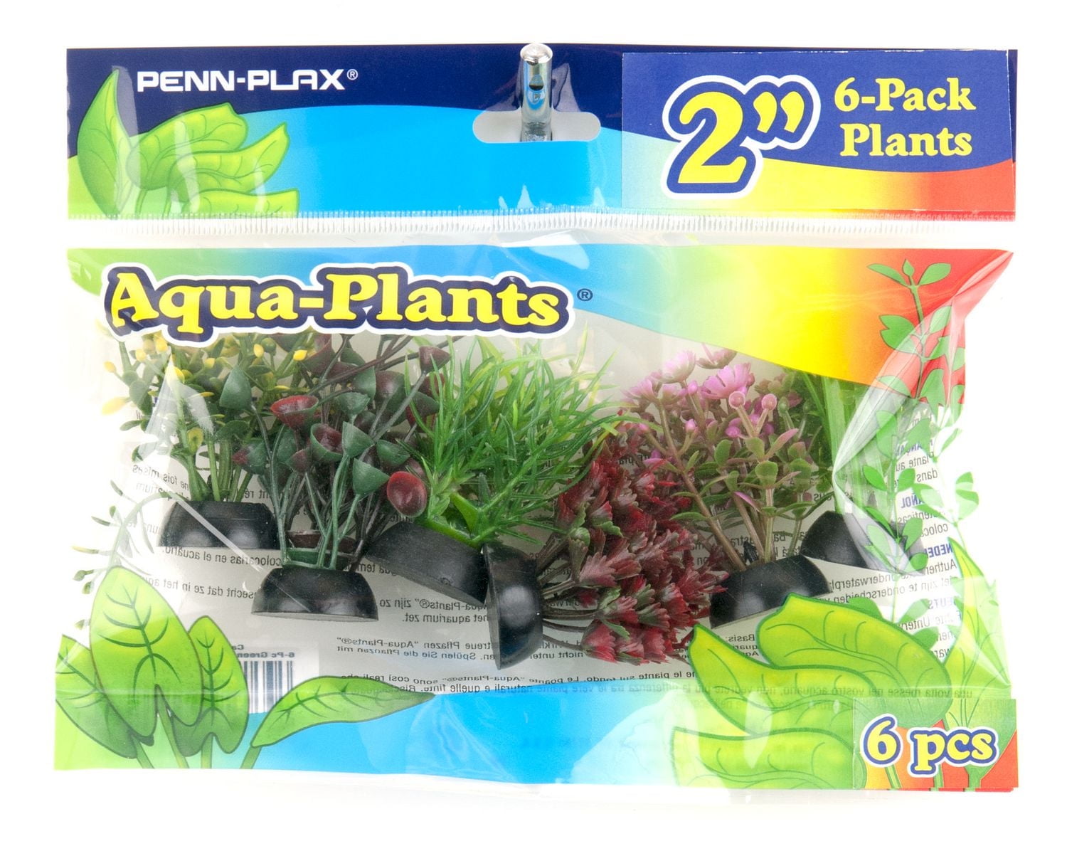 Penn-Plax Aqua-Plants Aquarium Decorations - 6 Pieces Per Pack