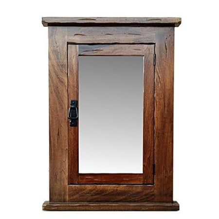 Primitive Mission Recessed Medicine Cabinet Rustic Solid Wood