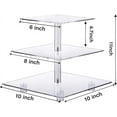 thumbnail image 5 of YestBuy 4 Tier Cupcake Stand Acrylic Tower Display with LED Light Premium Holder Dessert Tree Tower for Birthday Cady Bar Décor Weddings, Parties Events (Yellow Light), 5 of 10