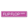 thumbnail image 2 of Flip Flop Way Novelty Sign, Metal Wall Decor - 4x18 inches, 2 of 4