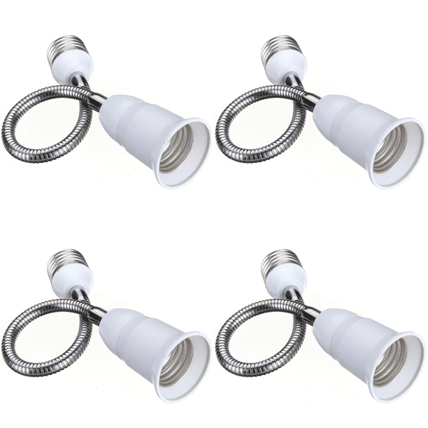Adaptador de Extensión Flexible Zócalo E27 Bombilla LED Portalámparas (40cm)