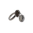 thumbnail image 4 of Anillo de Bronce Ajustable Sunnimix 10 Piezas Bisel en Blanco Filigrana, 4 of 8
