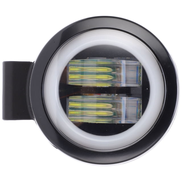 LED Foglight, 20W IP68 Waterproof 4D Lens Aluminum Shell Auxiliary Lamp 6500K For Camping For Ships White Aperture,Blue Aperture