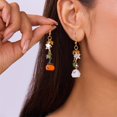 thumbnail image 5 of LICEWO Lightweight Pumpkin Specter Dangle Earrings Accessory For Casual Or Evening Wear, 5 of 11