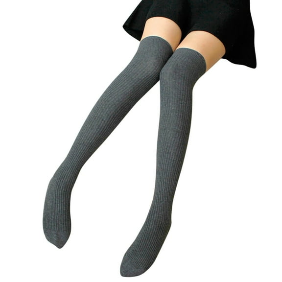 JeashCHAT Women Thigh High Spcks Over Girl Winter Cotton Warmer Soft Cotton Socks
