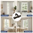 thumbnail image 4 of KoshiMe bronze Curtain Rods for Windows 144 to 168 inch,1" Adjustable Heavy Duty Curtain Rod, Modern Decorative Drapery Rods with Aluminium End Cap,Telescoping Single Window Curtains Rods Set, 4 of 7