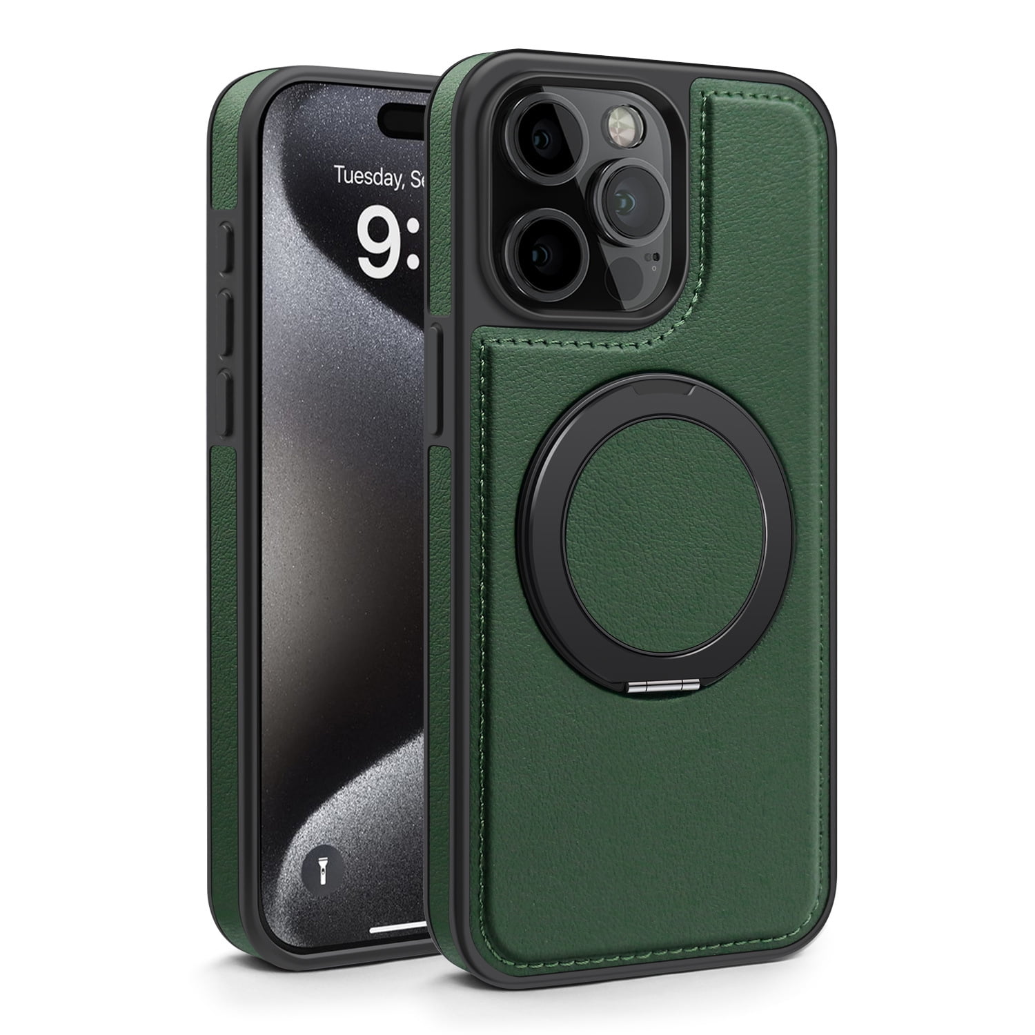Solennerer for iPhone 16 Pro Max Case Leather [Compatible with