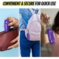 thumbnail image 4 of Pepper Spray for Self-Defense w/ Purple Leather Pepper Spray Keychain Case, 16 ft Range, 0.5 oz, Safety Twist Top by Guard Dog Security, 1 pack, 4 of 7