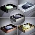 thumbnail image 3 of Wall Mounted Stainless Steel Soap Dish for Bathroom, Home, Kitchen (Golden, 13.5 x 9.5 x 2.5cm), 3 of 5