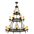 thumbnail image 3 of Meyda Tiffany 126500 Newcastle 18 Light 48" Wide Pillar Candle Style Chandelier - Custom, 3 of 4