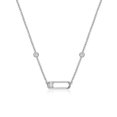 thumbnail image 1 of Diamondlite Collier Station Ronde en Zircon Cubique 3,5mm - Argent, 1 of 1