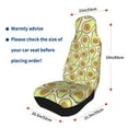 thumbnail image 4 of Yiaed Cute Avocado Print Car Seat Covers,Universal Auto Seats Protector Fits for Car,SUV Sedan,Truck,Automotive Seat Covers & Accessories(Two packs), 4 of 7