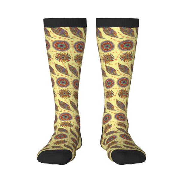 Balery Bohemia Calcetines novedosos Calcetines deportivos Calcetines hasta la rodilla Calcetines de algodón Calcetines originales y geniales