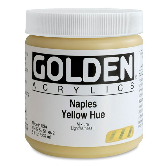 Golden Heavy Body Artist Acrylic, 16 oz, Naples Yellow Hue
