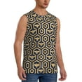 thumbnail image 2 of Disketp Bee Hive Hexagon Sleeveless Tshirts For Men, Muscle Shirts For Men Dry Fit Tank Top-Xx-Large, 2 of 8