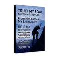 thumbnail image 4 of Scripture Walls Psalm 62:1-2 Rock And Salvation Bible Verse Canvas Christian Wall Art Ready to Hang Unframed, 4 of 9
