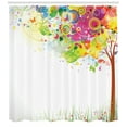 thumbnail image 3 of Ambesonne Art Shower Curtain, Color Bursting Tree of Life, 69"Wx84"L, Multicolor, 3 of 3