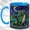 Blue, variant on Crystal Dragon Coffee Mug, Fantasy Dragon Mug, Ceramic 11 oz