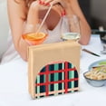 thumbnail image 3 of Yayeee Napkin Holder for Table Kitchen Paper Tissue Organization, Green Plaid, 3 of 8