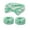 Green Stripe, variant on Women Face Wash Headband Wristband Set, Spa Facial Makeup Headbands, Soft Coral Fleece Skincare Headband, Bow Wrist Band for Washing Face, Mask Spa Gifts