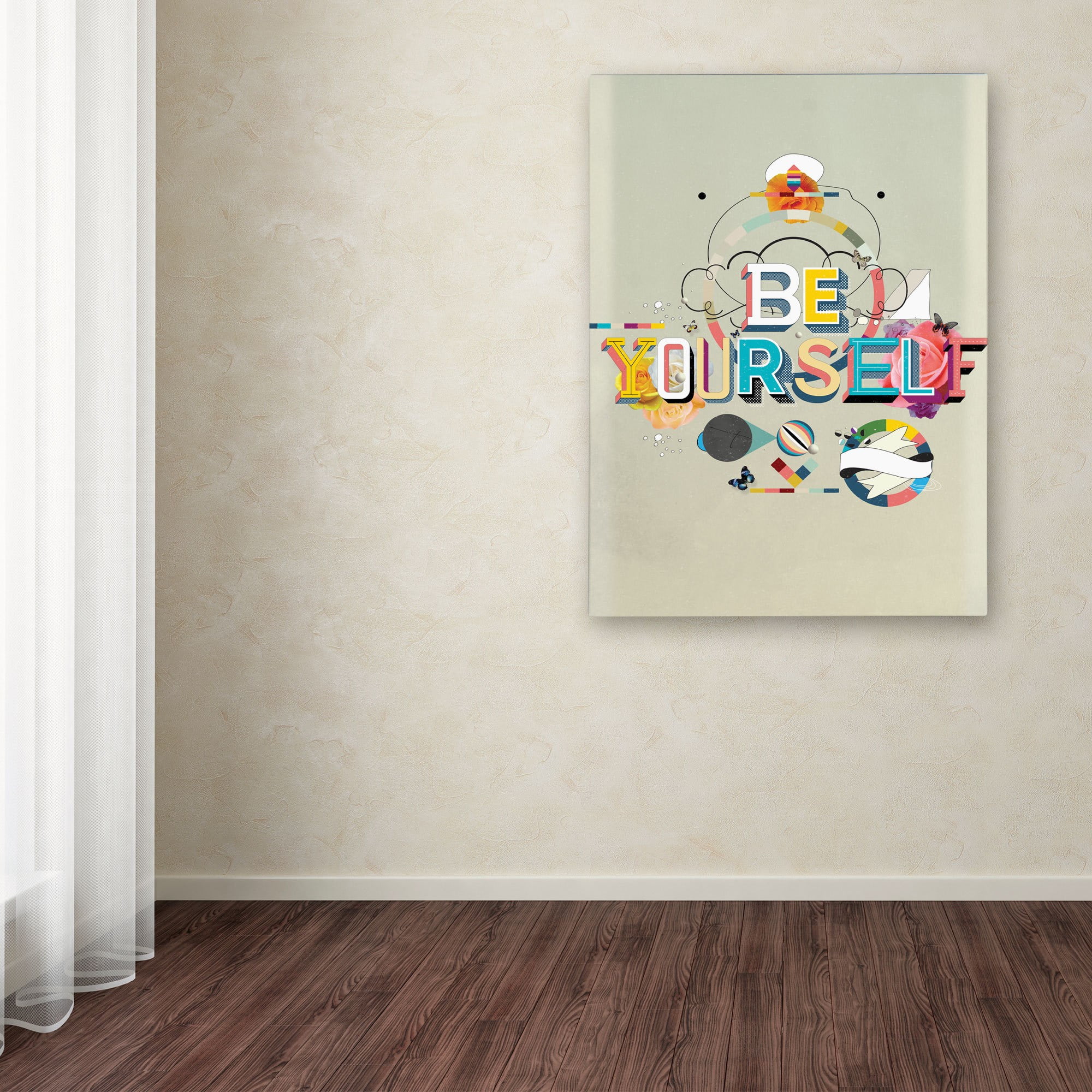 Trademark Fine Art "Be Yourself" Canvas Art by Kavan & Co