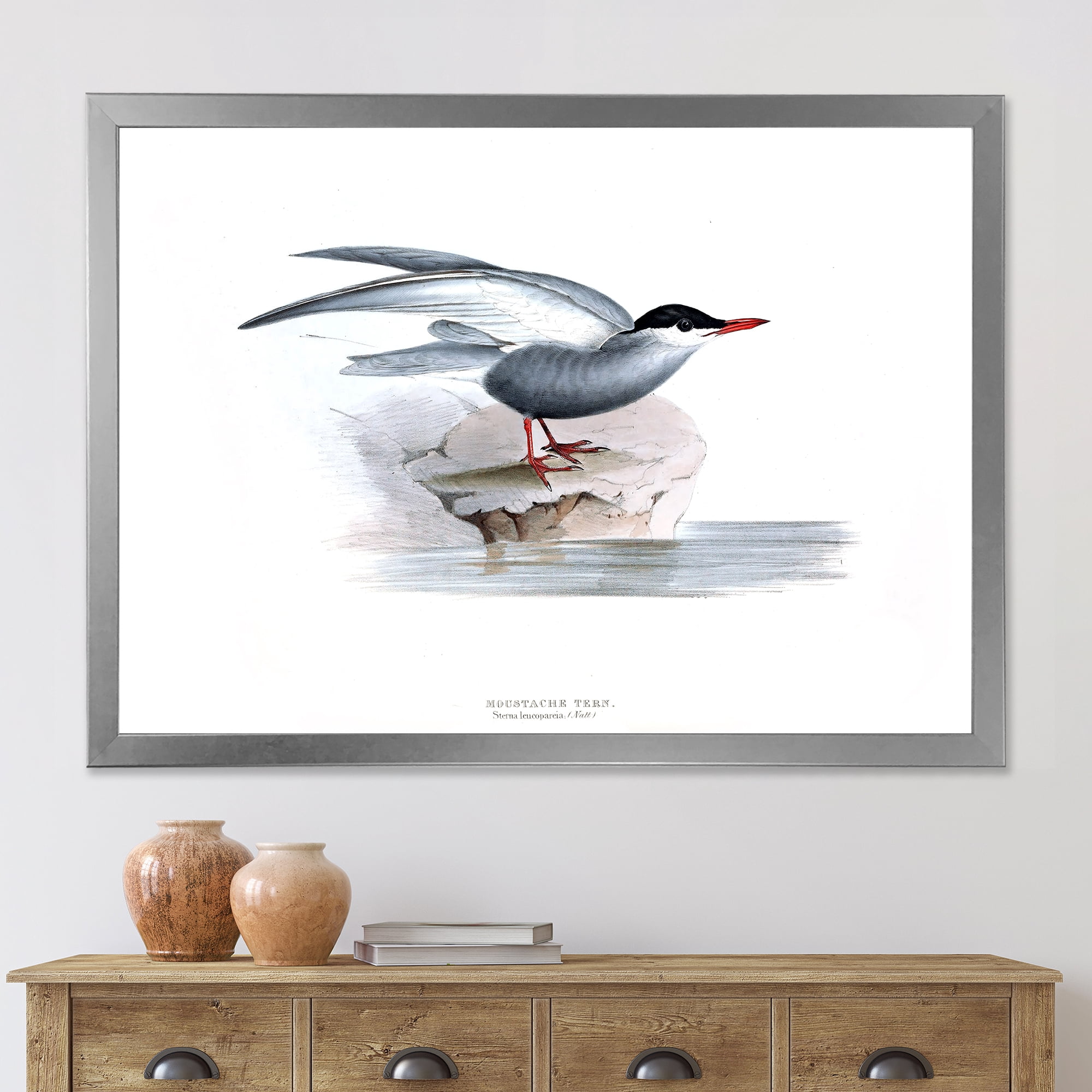 Designart 'Ancient Bird Of Europe I' Traditional Framed Art Print