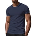 thumbnail image 7 of Dresfit Breeze Shirts Men Short Sleeve Elastic Waist T Shirts Summer 2026 Cooling Crew Neck Gym Basic Shirts Quick Dry Big and Tall Solid Shirt 3XL, 7 of 7