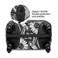 thumbnail image 2 of Fotbe Monochrome Botanical Illustration Funda Protectora para Equipaje, Antirrayones y Resistente a la Suciedad, Compatible con Maletas de 18 a 32 Pulgadas-Large, 2 of 7