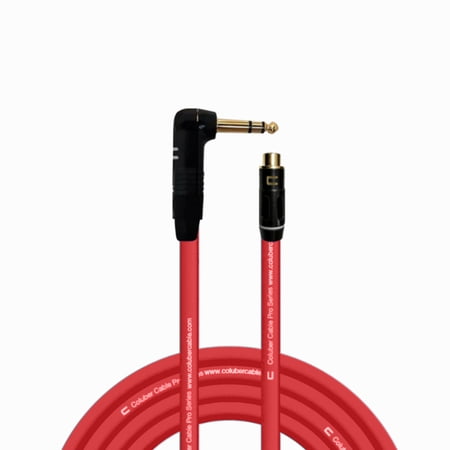 Coluber Cable Balanced Right Angle 1/4" TRS - RCA Female Pro 3-Pin Connector