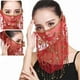 thumbnail image 3 of Accesorios para Velo de danza del vientre Sunnimix Flecos de gasa lentejuelas rojo, 3 of 5