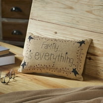VHC Brands Pip Vinestar 9.5 x 14” Family Is Everything Tan Natural Cotton Decorative Pillow