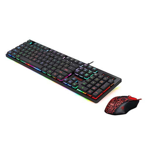 Redragon S107BA Gaming Keyboard and Mouse Combo Wired Mechanical Feel