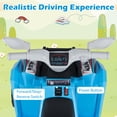 thumbnail image 4 of Gymax Kids Electric ATV Car 6V Battery-Powered Ride on Toy w/Removable Back Trailer Blue, 4 of 7