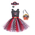 thumbnail image 1 of 2023 Nuevo disfraz de pirata para niña, disfraz de Halloween, disfraces de cosplay para fiesta infantil, vestido de tutú de malla para niña pirata, 1 of 5